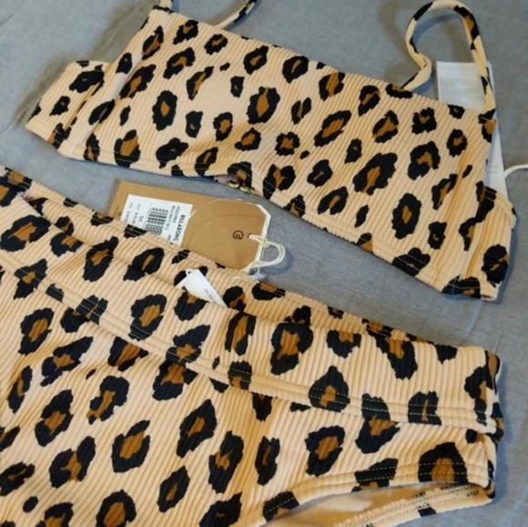 Billabong Wild Ways Bralette Bikini Top Maui Rider High Waisted Bottoms - Picture 3 of 8